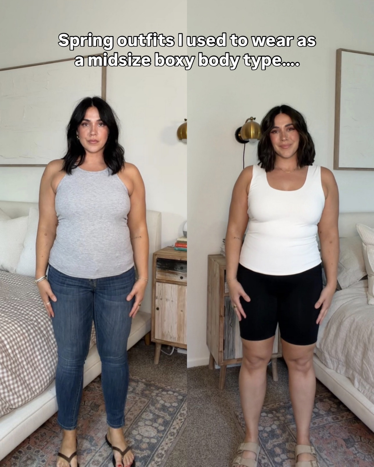 How I used to dress as a boxy body type vs. how I dress now for more balance. Scroll to shop my body body approved favs! 

Size L, midsize

#LTKMidsize #LTKSaleAlert #LTKootd