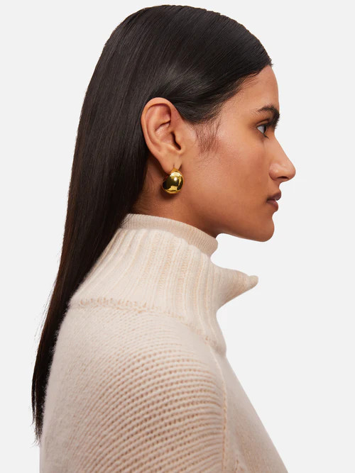 Chunky Dome Earring | Gold | Jigsaw (UK)