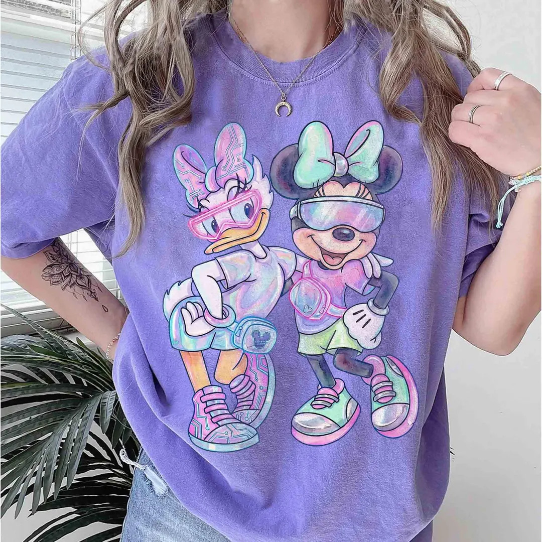Comfort Colors® Classic Minnie Mouse And Daisy Duck Shirt, Disney Bestie Vacation Shirt, Disneyl... | Etsy (US)