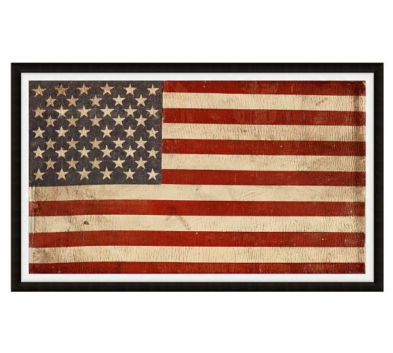 American Flag Framed Print | Pottery Barn (US)