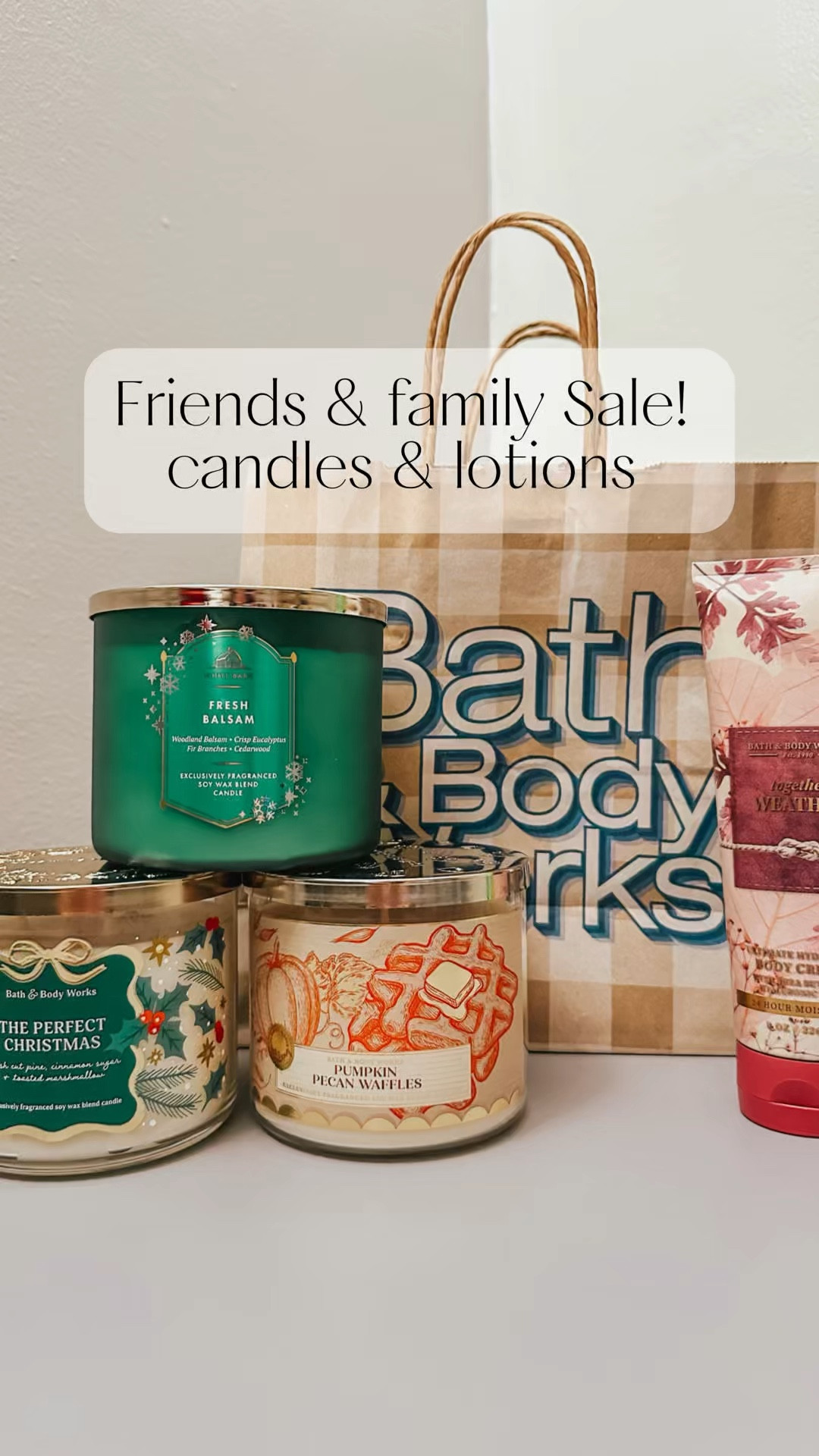 Bath & body works friends & family sale! Get your Christmas candles 🌲🎅🏻 they also have a fall sale with selected items 60%off! 😱

#LTKVideo #LTKHome #LTKHoliday