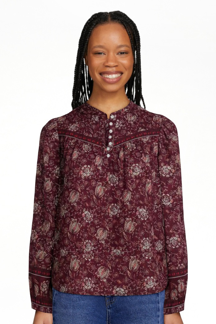 Scenario Women's and Women's Plus Quilted Detail Long Sleeve Top, Sizes XS-4X | Walmart (US)