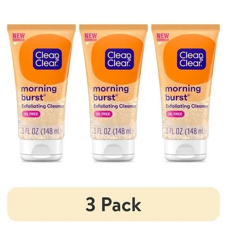 (3 pack) Clean & Clear Morning Burst Oil-Free Exfoliating Face Scrub 5 oz | Walmart (US)