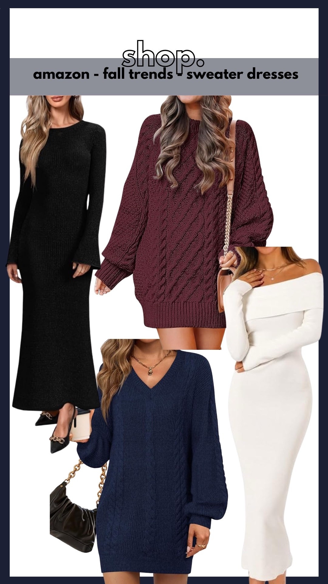 Amazon, fall outfit, fall trends, sweater dress 

#LTKStyleTip #LTKFallSale #LTKFindsUnder50