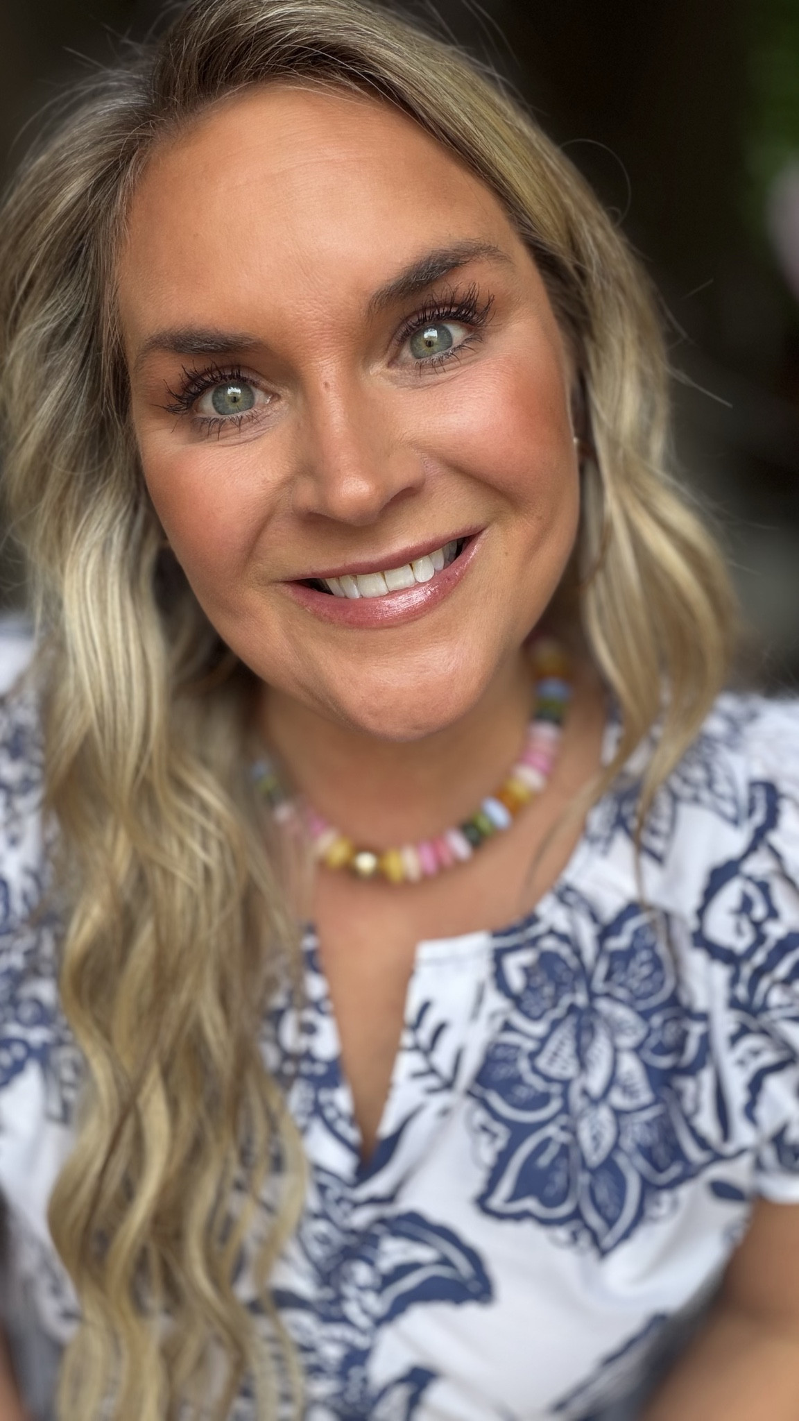 Easy everyday makeup + colorful jewelry stack. 

Fresh spring beauty look with glowy skin and the cutest statement necklace to elevate any outfit.


#LTKOver40 #LTKMidsize #LTKBeauty