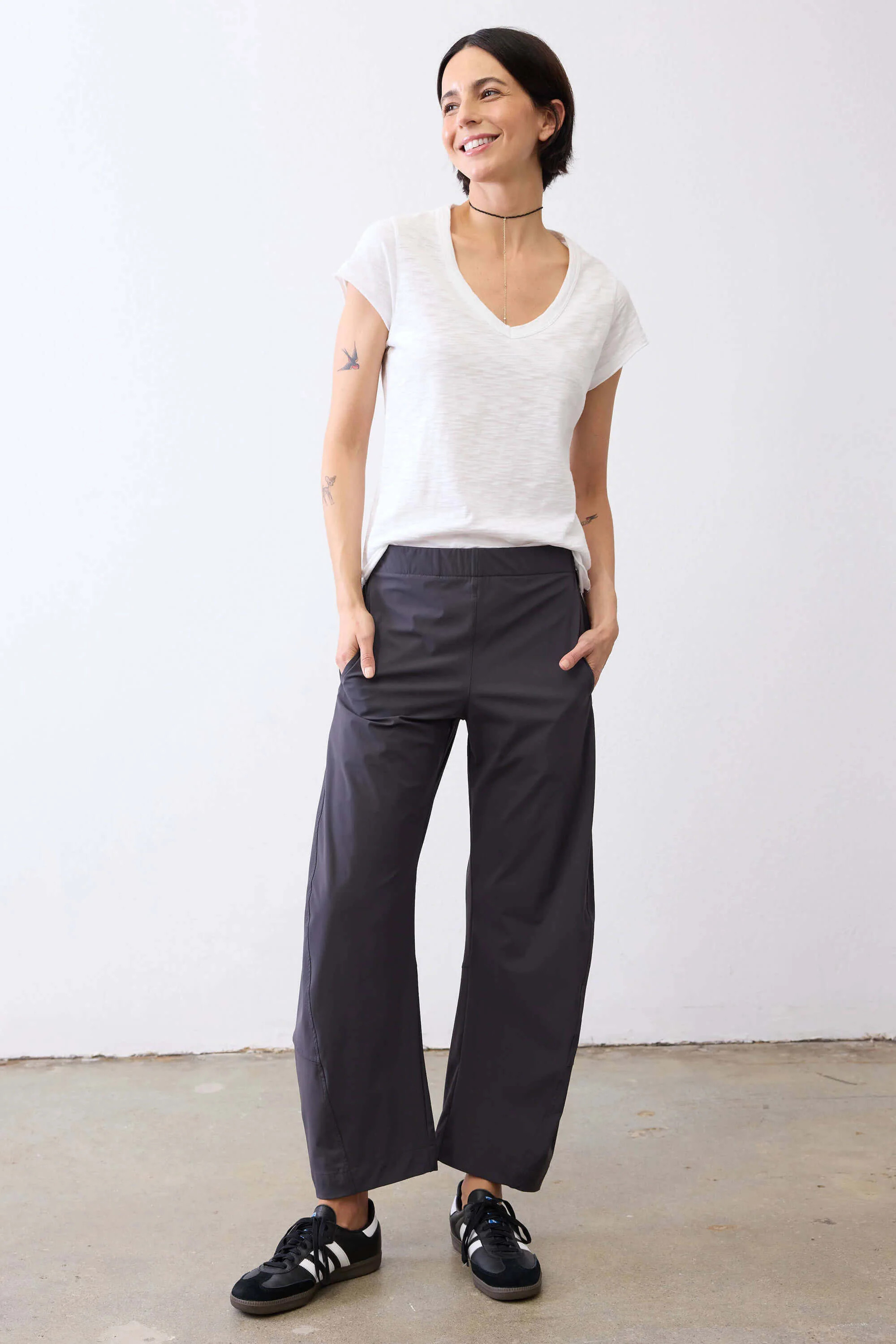 On The Loose Graphite Pants | Gray Work Pants - Ruti | Ruti