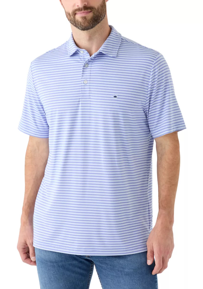 Women's Short Sleeve Striped Performance Polo Shirt | Belk