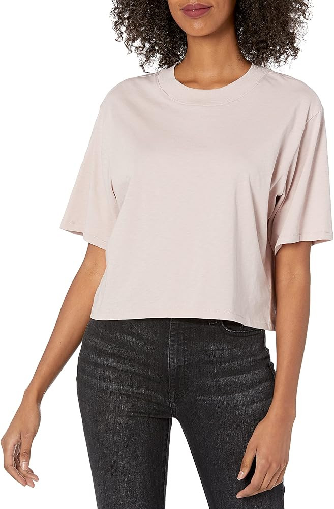The Drop Women's Sydney Short-Sleeve Cropped Crew Neck T-Shirt | Amazon (US)