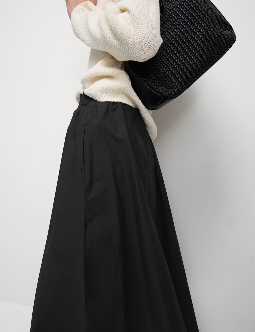 Pure Cotton Poplin A-line Skirt | Marks & Spencer (UK)