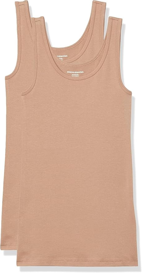 Amazon Essentials Women's Slim-Fit Tank, Pack of 2 | Amazon (US)