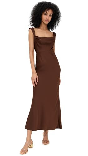 Runaway the Label Women's Margot Maxi Dress, Chocolate, S | Amazon (US)