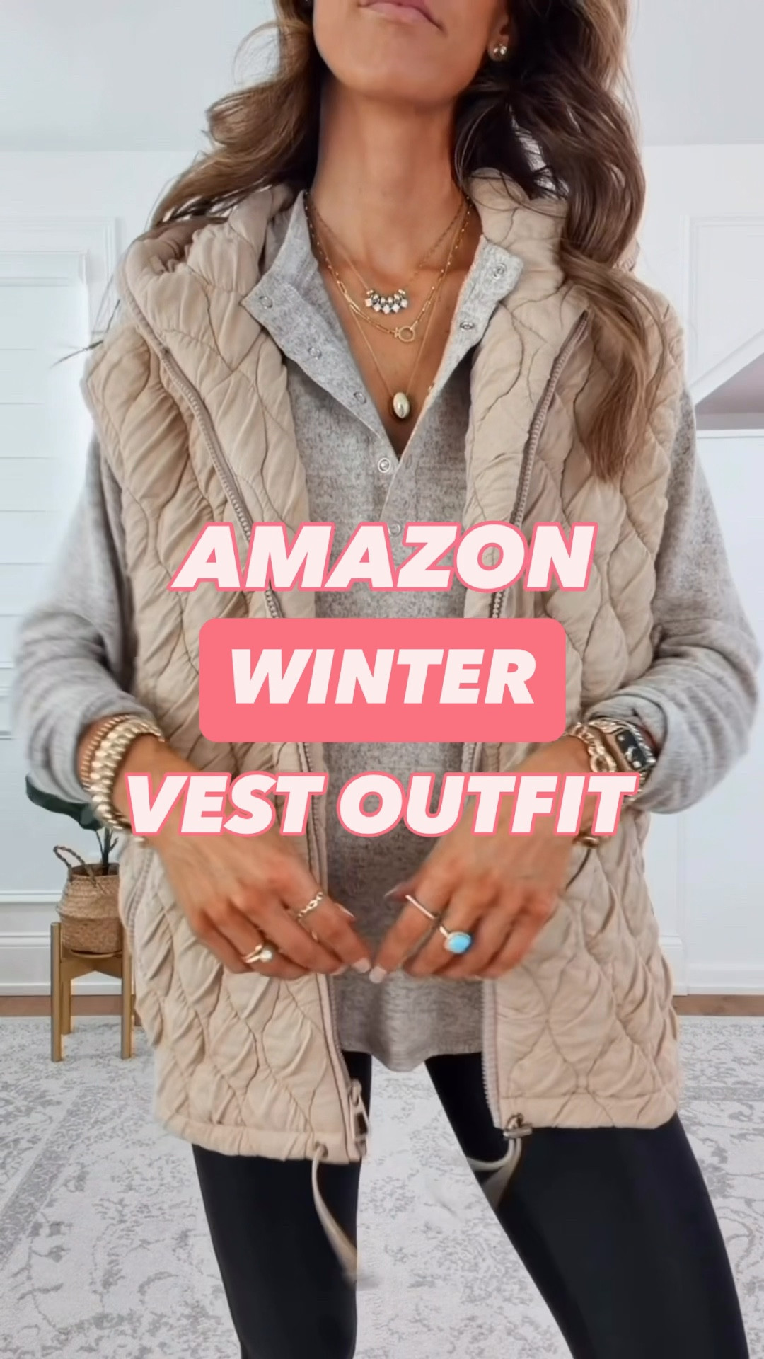 Wearing a size small vest, small pullover and xsmall leggings #winteroutfit #amazonfashion #wintervest

#LTKFindsUnder50 #LTKHoliday #LTKSeasonal