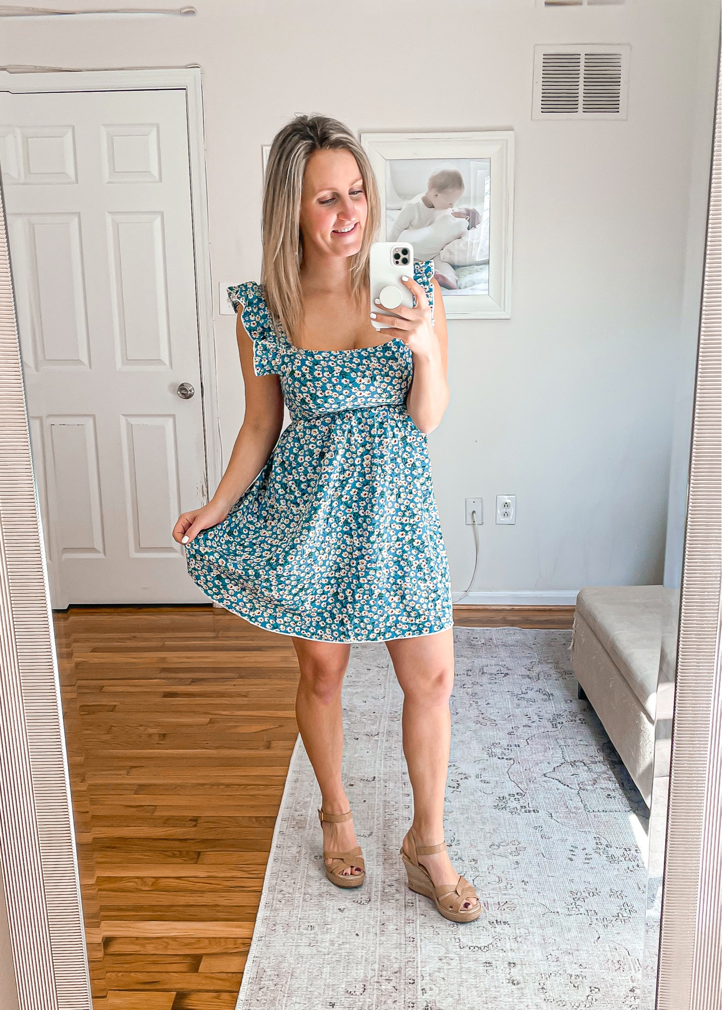 Cute tie back ruffle strap spring dress from Amazon!

#LTKFind #LTKSeasonal