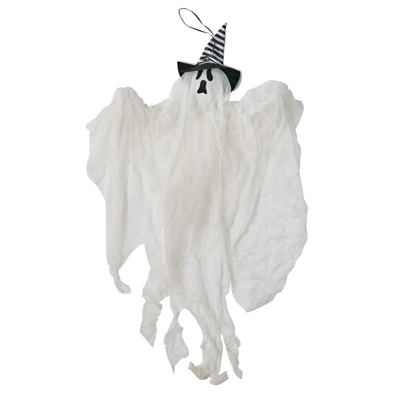 The Holiday Aisle® Hanging Ghost with Stripe Hat & Reviews | Wayfair | Wayfair North America