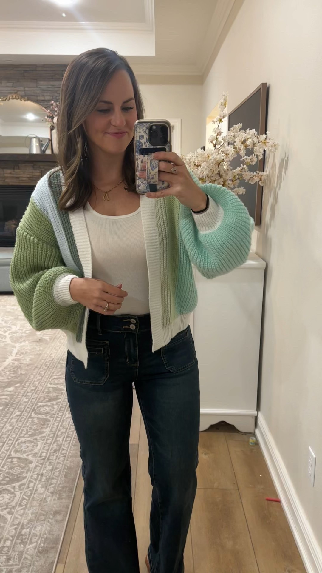 What I wore to church & run earrings today as a mom of 3! 

Love this color block green cardigan, ribbed tee and designer look for less jeans for under $30

Amazon fashion finds, elevated casual outfit, front pocket jeans, winter outfit, Thanksgiving look 


#LTKCyberWeek #LTKootd #LTKFindsUnder50