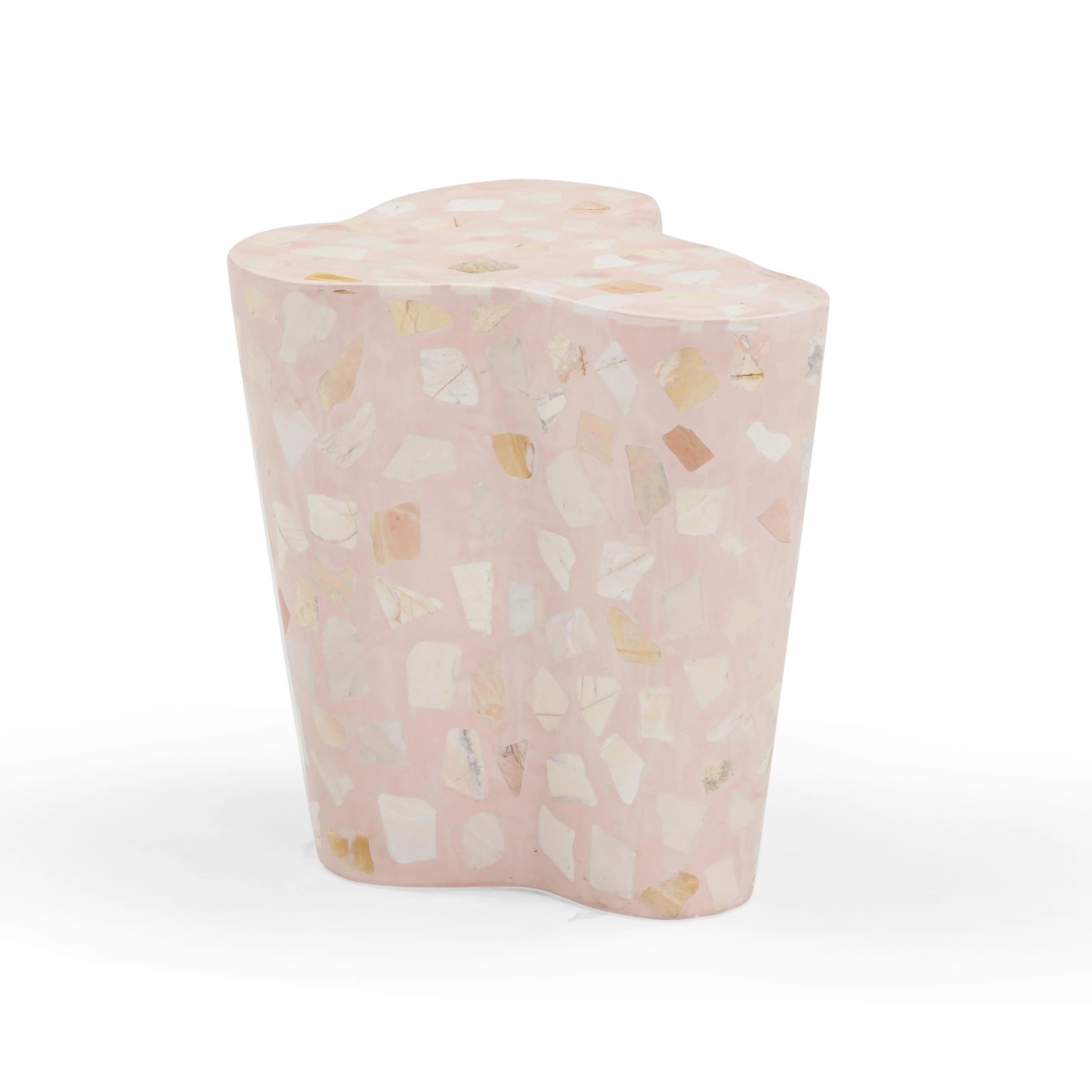 Slab Terrazzo Indoor/Outdoor Side Table | TOV Furniture