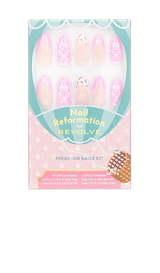 Nail Reformation x REVOLVE Pink Cushion Press On Nails in Pink. | Revolve Clothing (Global)