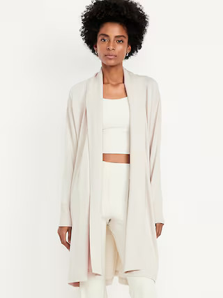 Live-In Open-Front Longline Wrap | Old Navy (US)