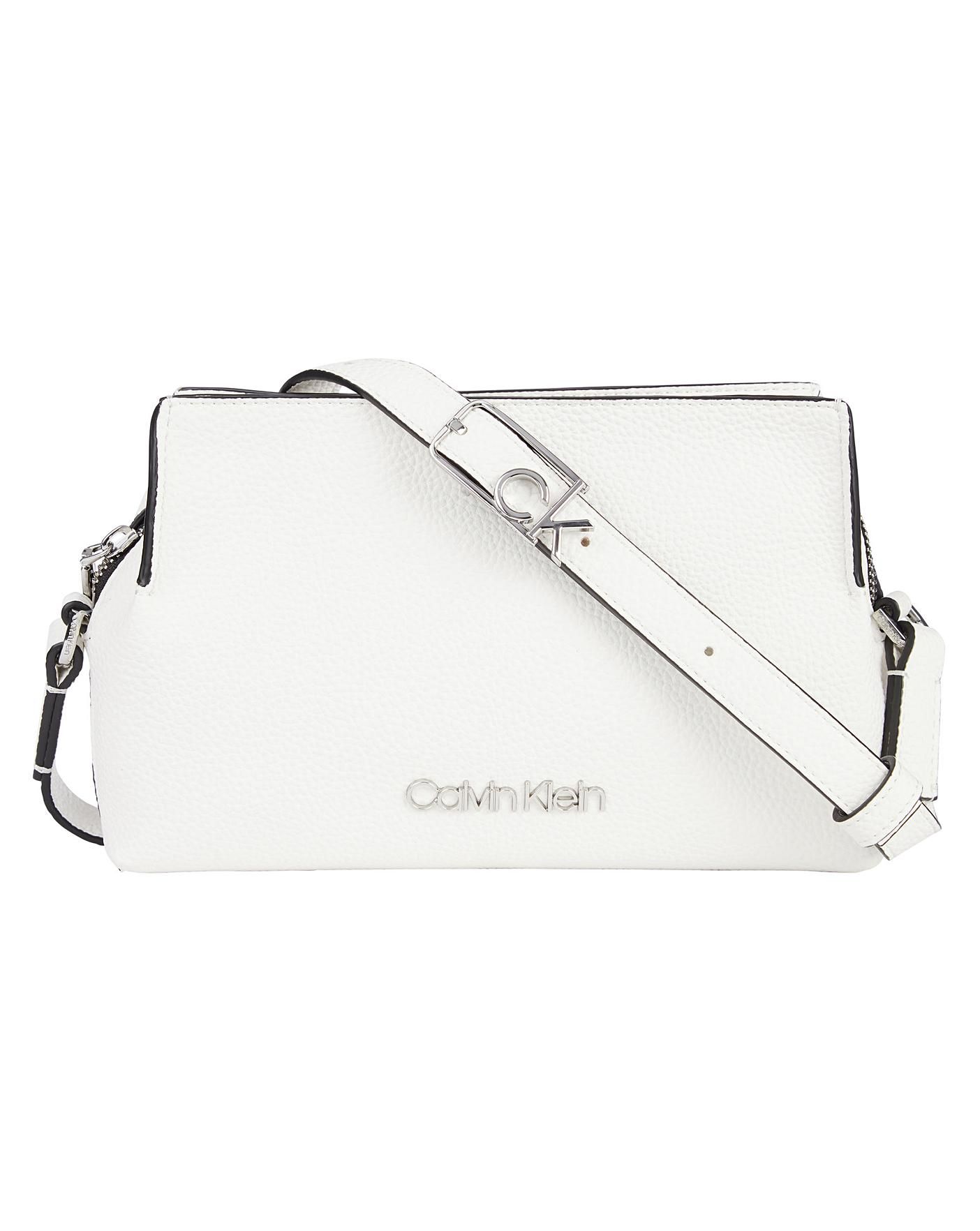 Calvin Klein East West White Crossbody | Simply Be (UK)