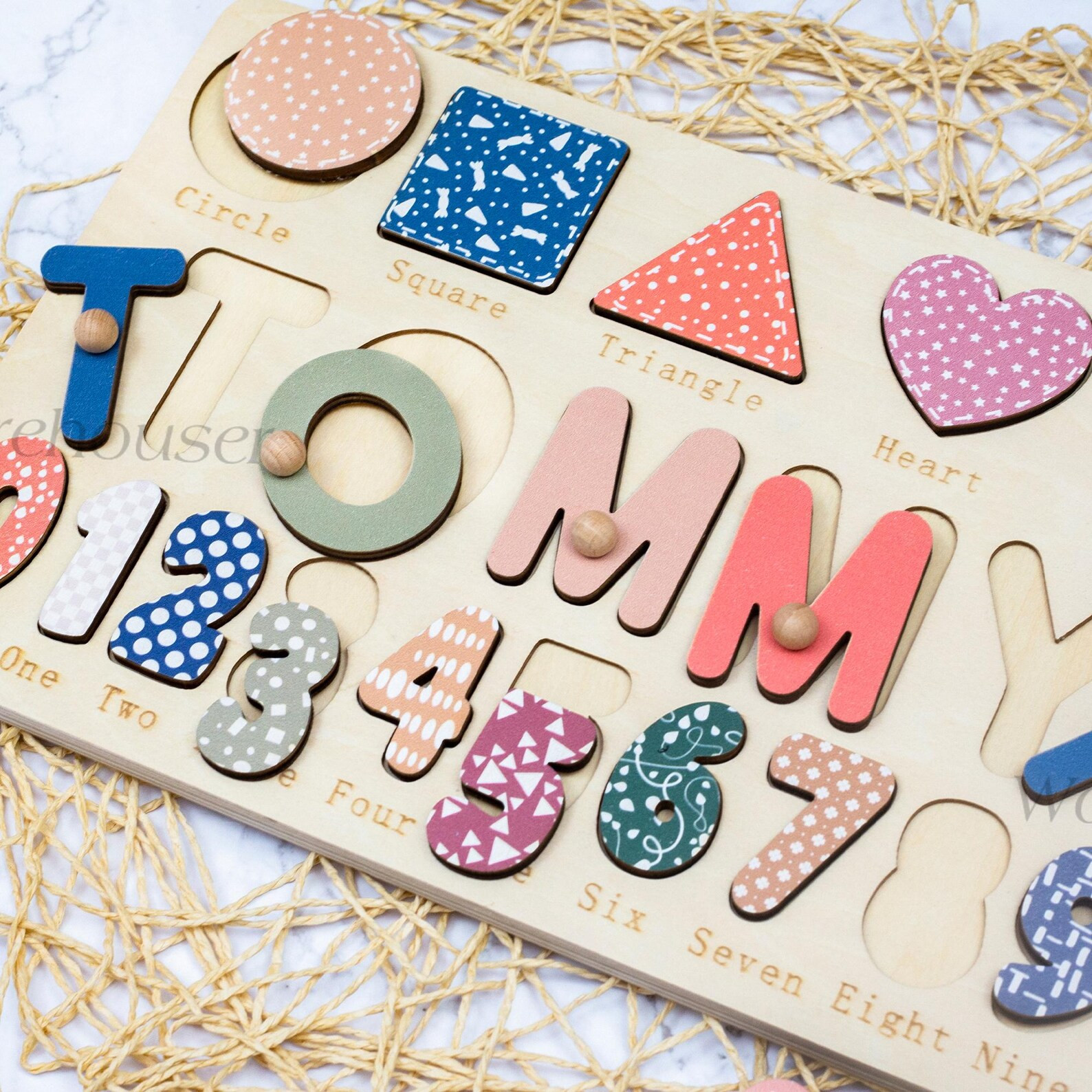 Custom Jigsaw Toys-newborn Baby Name Puzzle-custom Baby Gifts-kids First Birthday Gifts-personali... | Etsy (US)