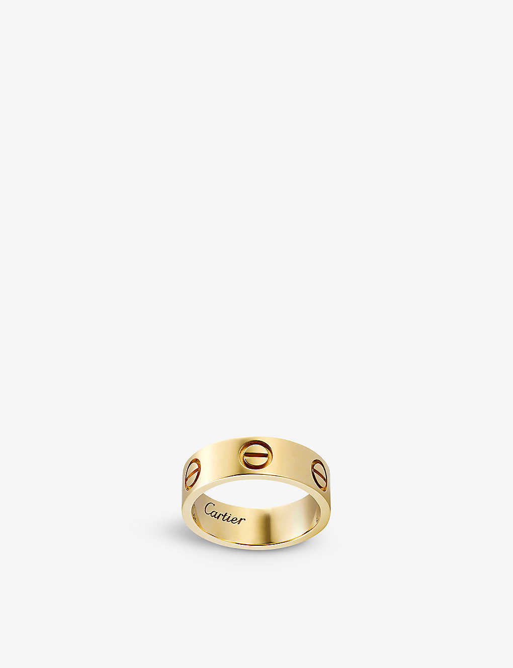 LOVE 18ct yellow-gold ring | Selfridges