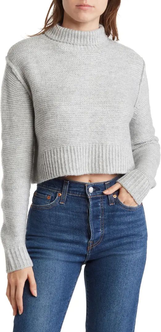 Mockneck Crop Sweater | Nordstrom Rack