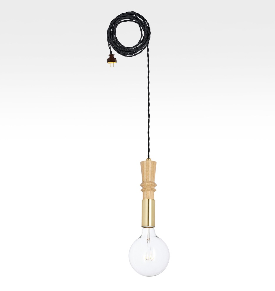 Nehalem Bare Bulb Plug-In Cord Pendant | Rejuvenation