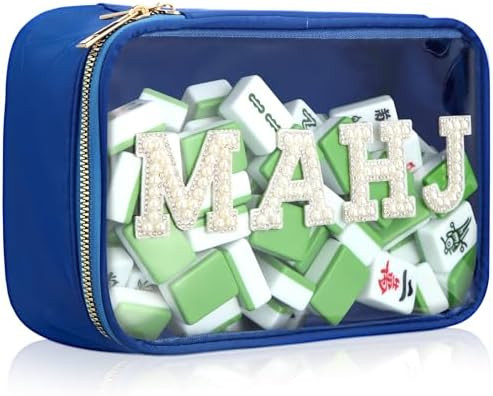 Empty Mahjong Tile Bag American PVC Clear Mahjong Case Size 166 Waterproof Zippered Storage Tile ... | Amazon (US)