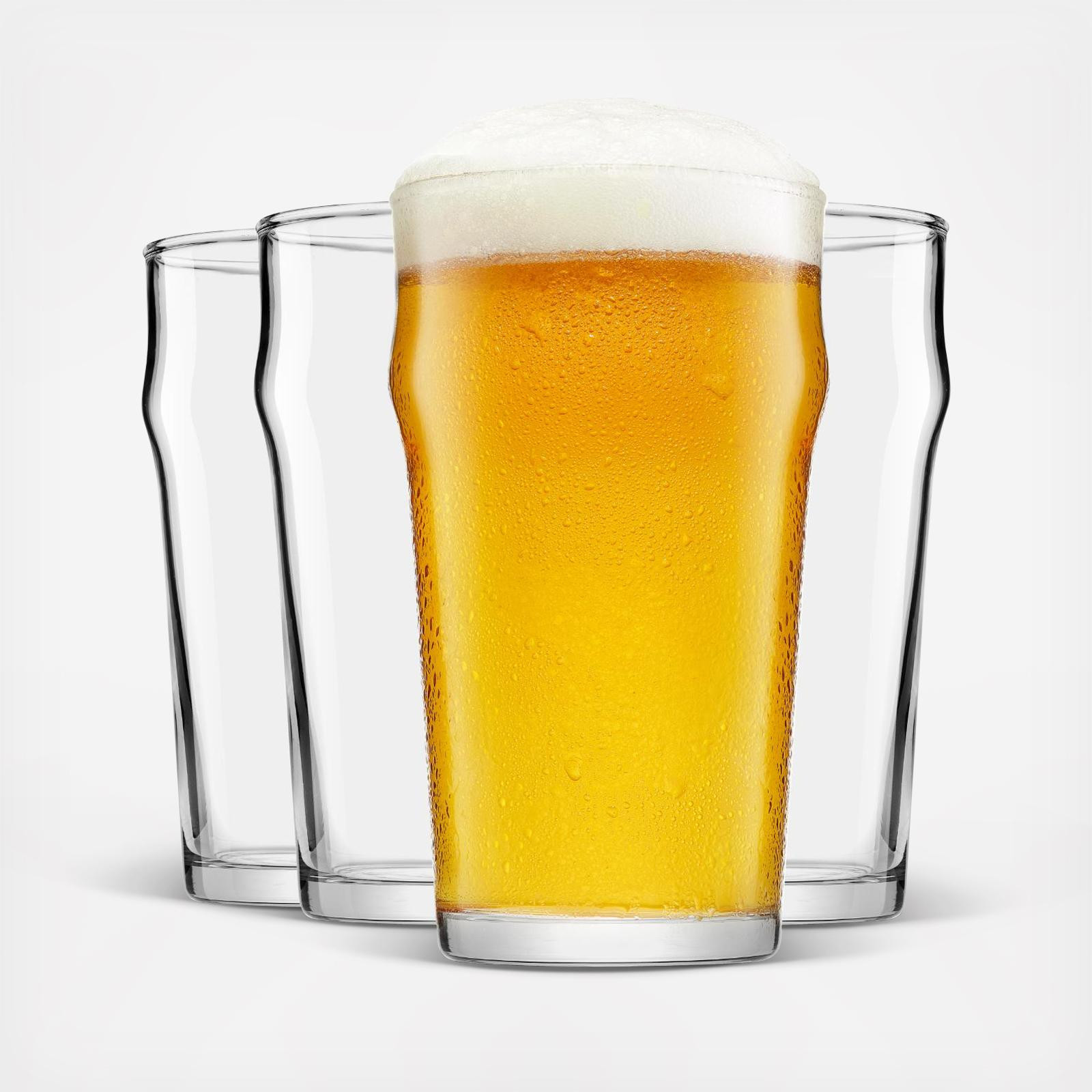 Grant Pint Beer Drinking Glasses, Set of 4 | Zola