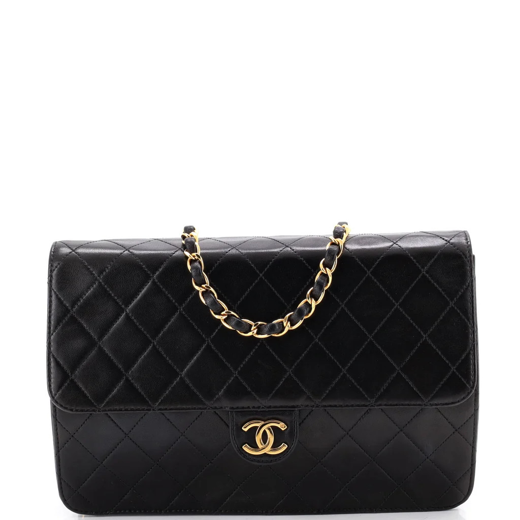Vintage Clutch with Chain Quilted Leather Medium | Rebag