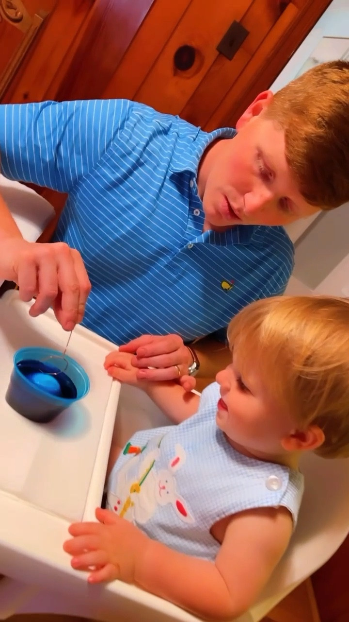 We had the most “egg”-citing time this “Easter Eve” doing one of our favorite Easter traditions - dying Easter eggs!! So much fun getting to let Judson be a part of it all this year and seeing the JOY such little things bring him!! 🥚🎨🐣🌈 #eastereggdying #eastertradition #easterjoy #eastereve 

#LTKSeasonal #LTKbaby #LTKfamily