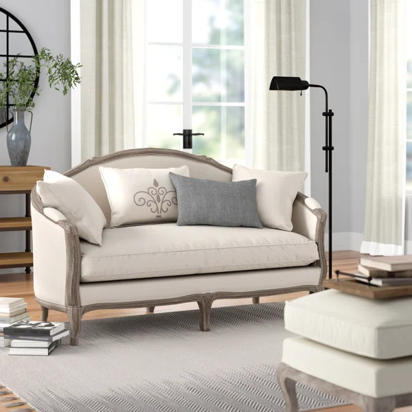 Duffield 65" Settee with Reversible Cushions | Wayfair North America
