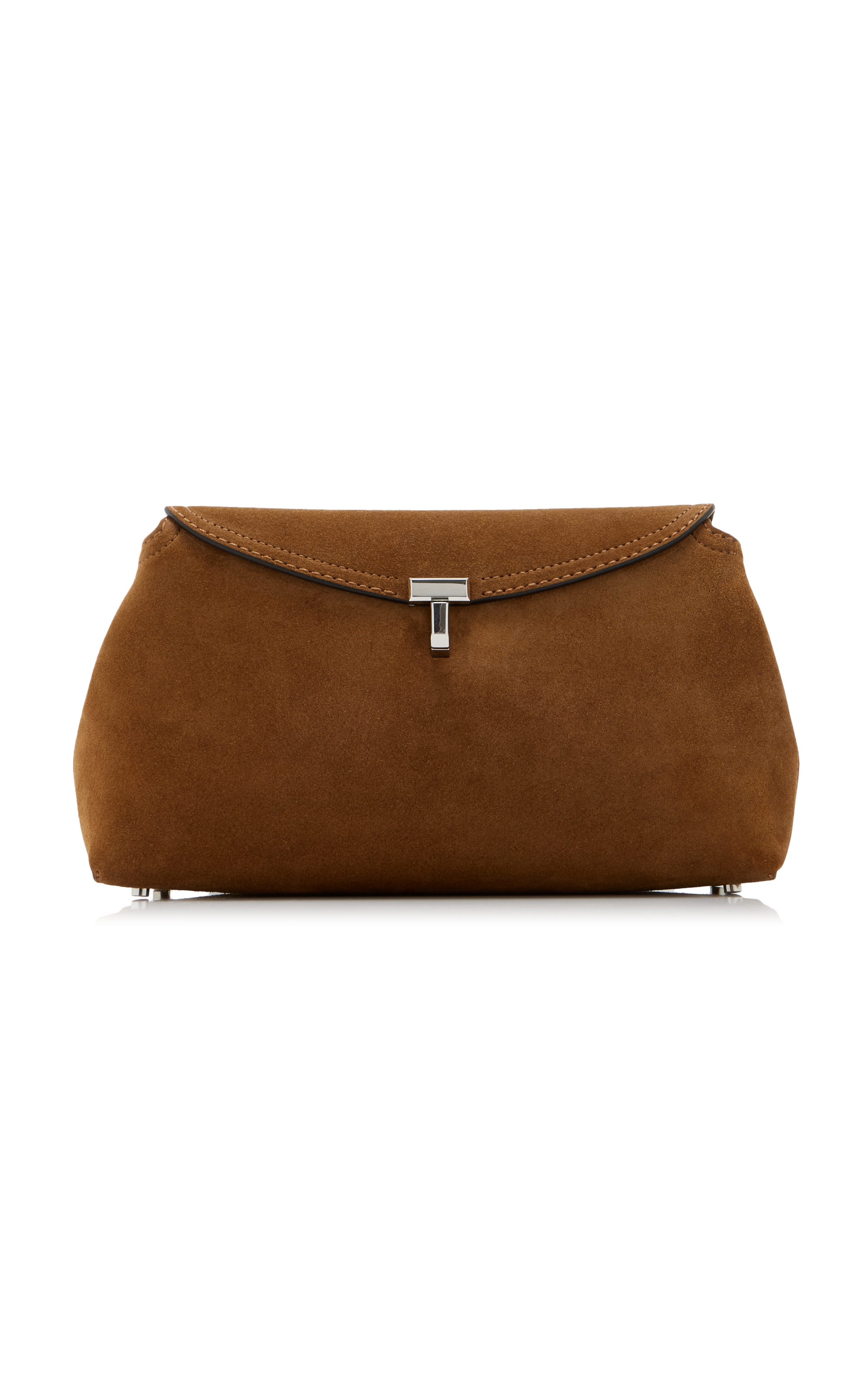 T-lock Suede Clutch | Moda Operandi (Global)