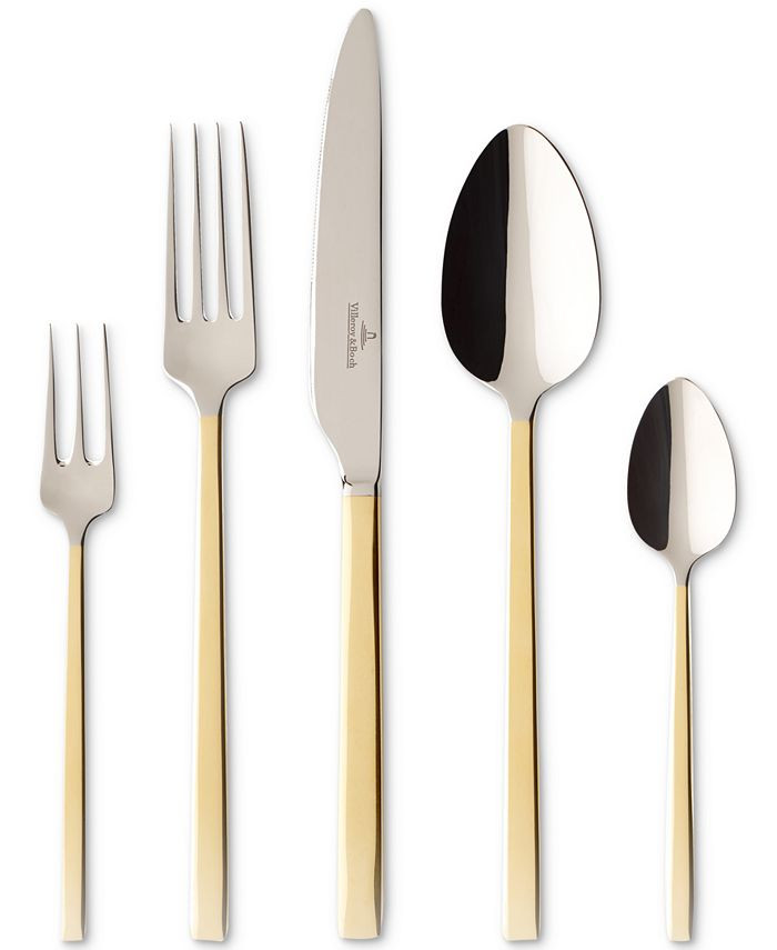 Villeroy & Boch  La Classica Gold 5-Piece Place Setting & Reviews - Flatware - Dining - Macy's | Macys (US)
