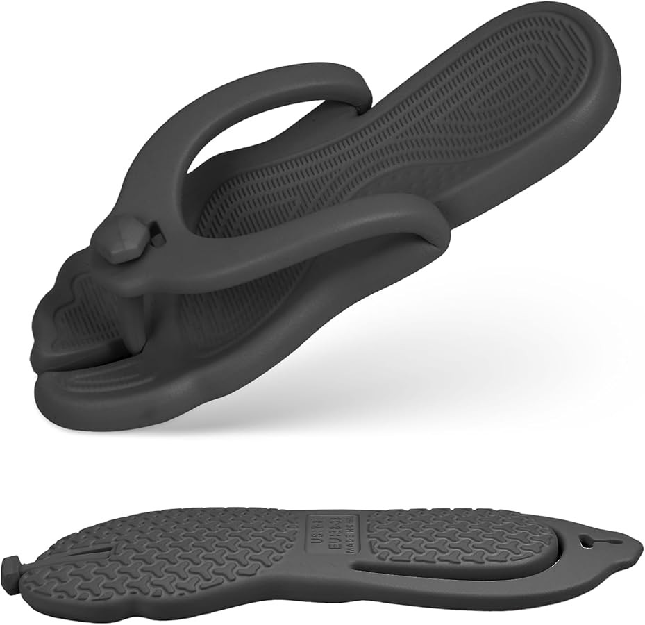 Rosoz Flip Flops for Women Men Foldable Travel Slippers Lightweight Shower Shoes Non-Slip Quick-D... | Amazon (US)