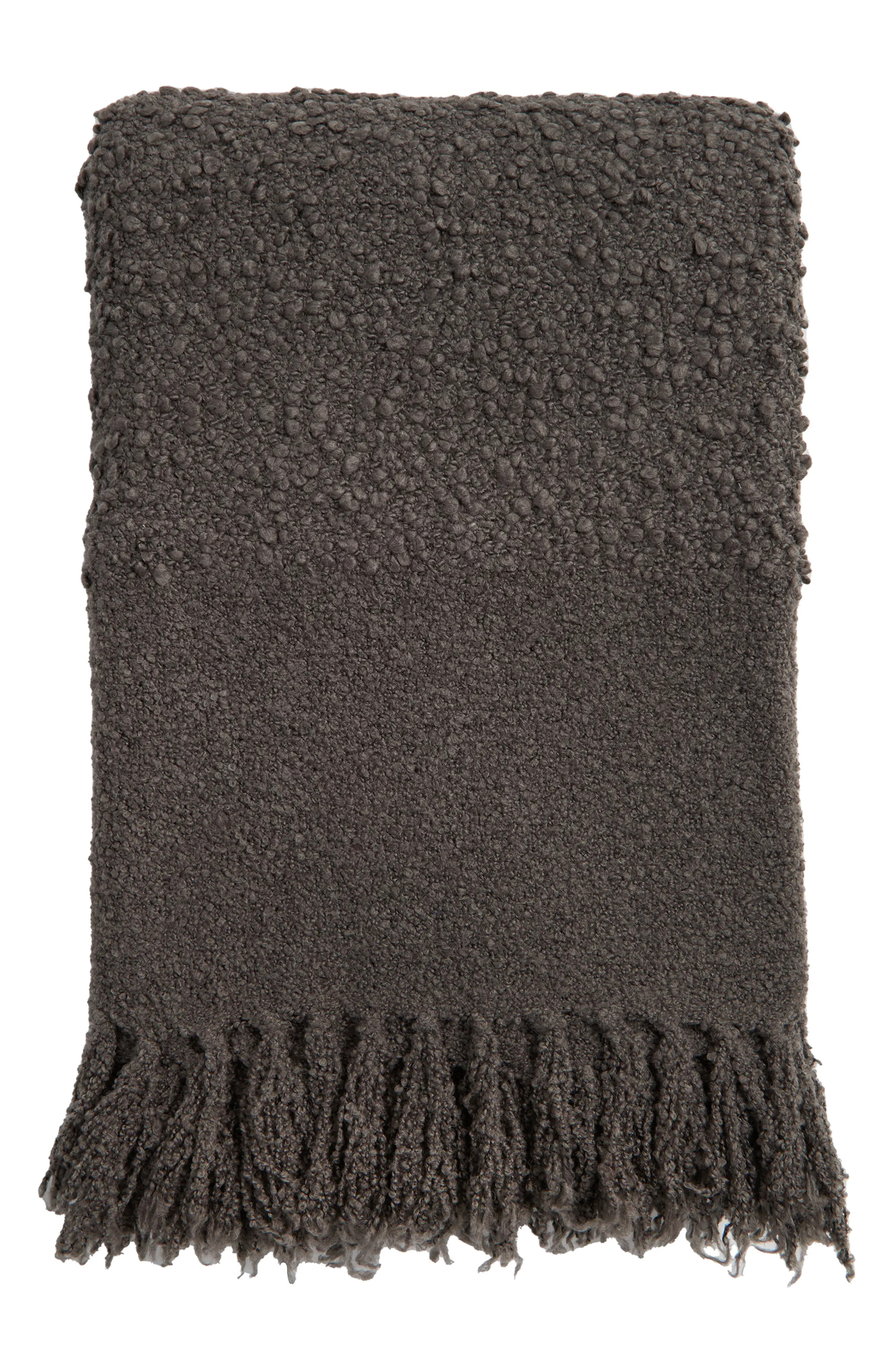 Pom Pom at Home Murphy Oversize Bouclé Throw Blanket in Walnut at Nordstrom | Nordstrom