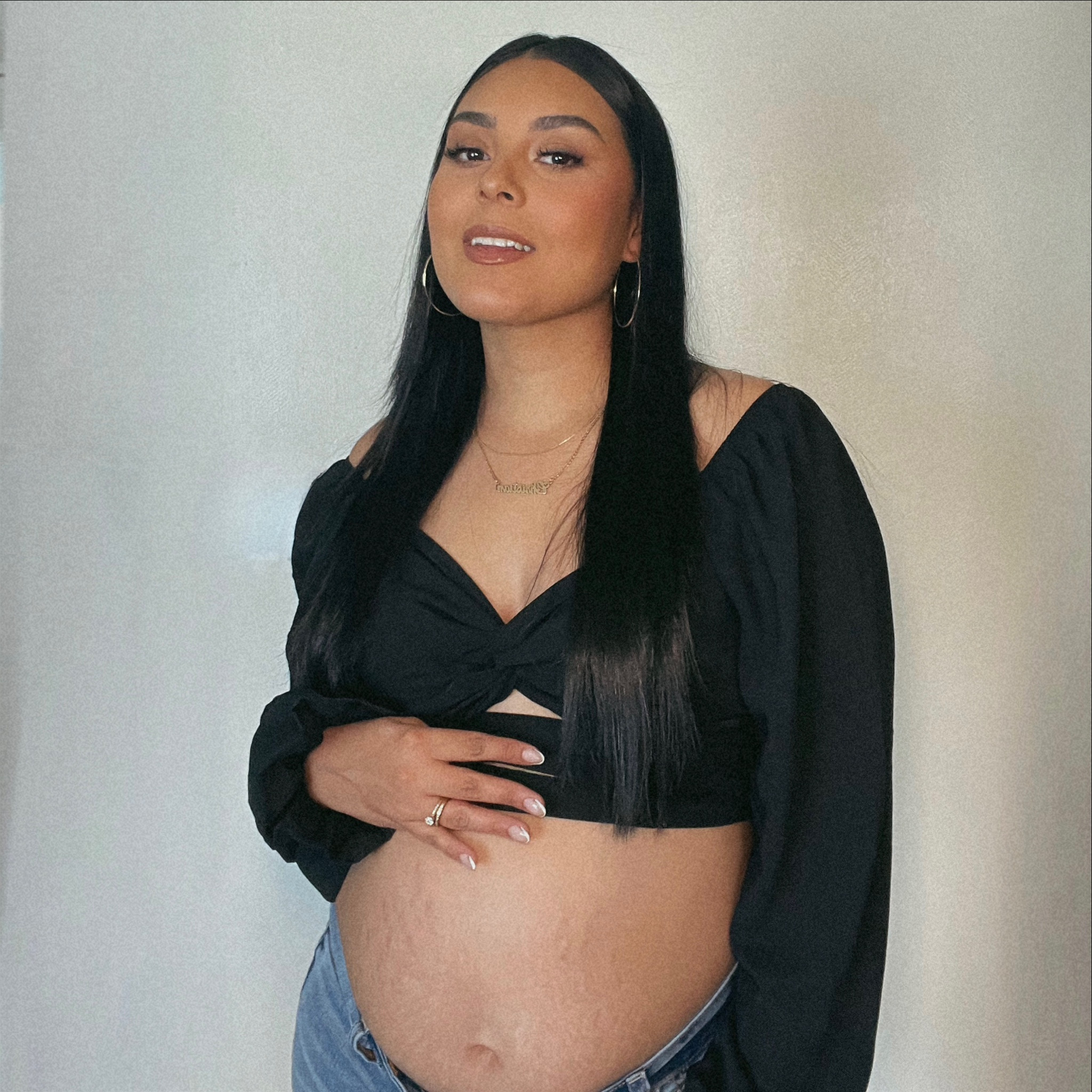 🖤🖤
wearing size LARGE 
#ltkbump #maternity 

#LTKbump #LTKunder50 #LTKFind