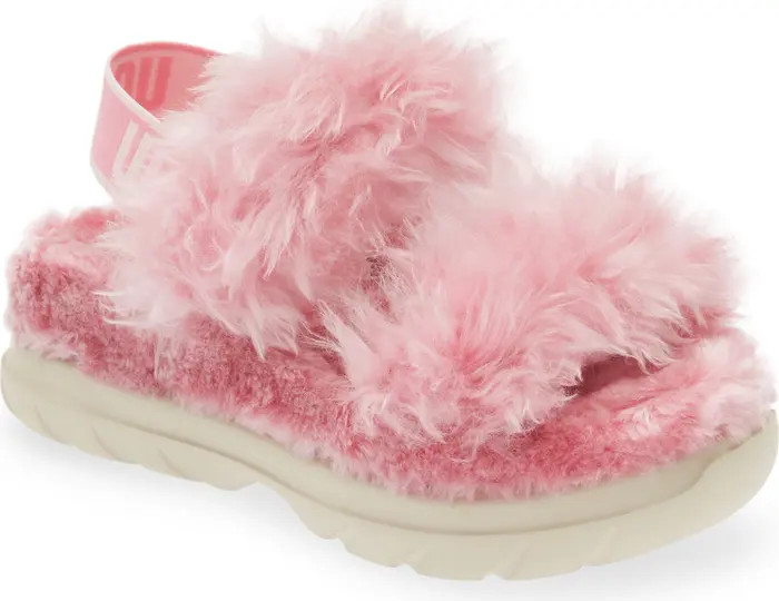 UGG® Fluff Sugar Faux Fur Sandal | Nordstrom | Nordstrom