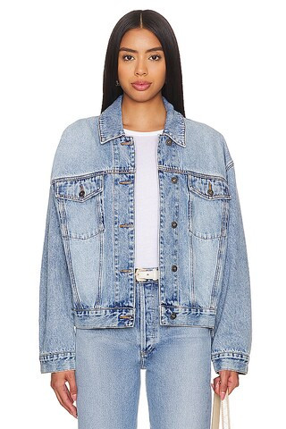 Bardot Relaxed Denim Jacket in Vintage from Revolve.com | Revolve Clothing (Global)