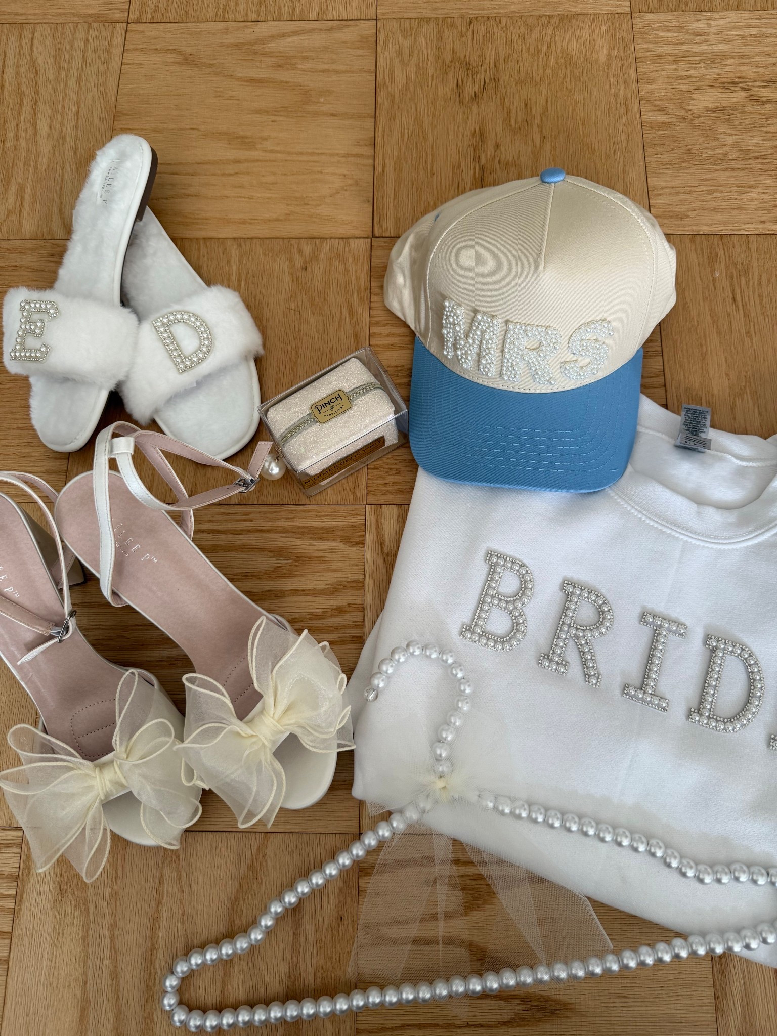 AD Kailee P Weddings!!
#kpbrides

Bridal sweater shirt, bridal hanger, engaged, bride to be, finance, wedding shoes, wedding heels, pearl hanger, bachelorette, bachelorette party, getting ready outfit 

#LTKootd #LTKWedding #LTKTravel