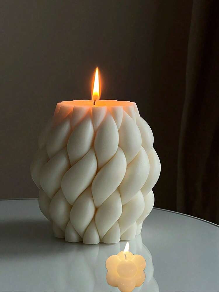 1pc Handmade Aromatherapy Geometric Decorative Candle, Can Be Lit And Used As Home Decor Accessor... | SHEIN