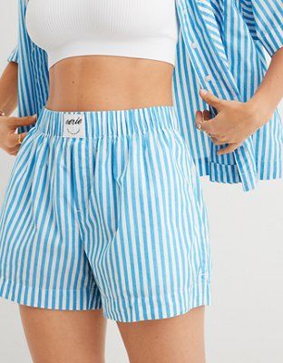 Aerie Poplin High Waisted Boyfriend Boxer | Aerie