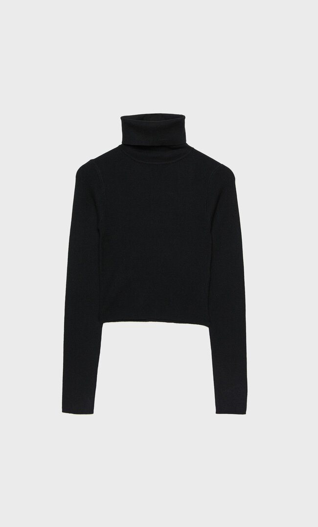 Maglia cropped a collo alto | Stradivarius (IT)