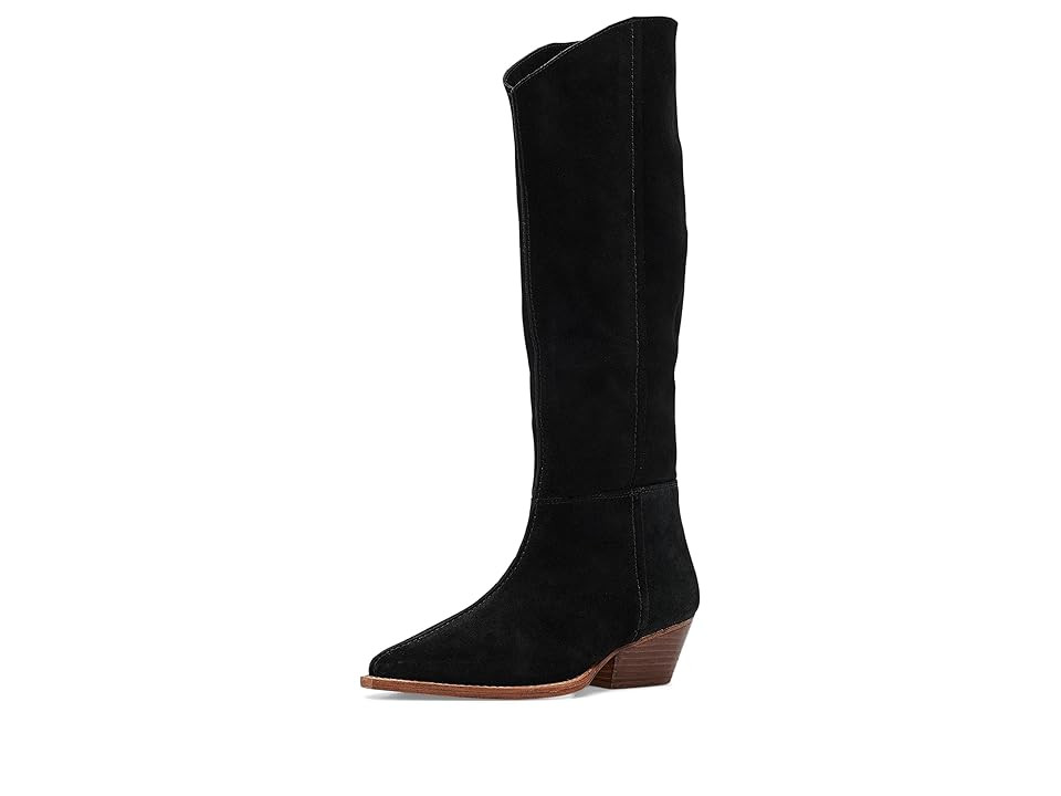 Free People Sway Low Slouch Boots 2.0 Women's Boots Black Suede : EU 38 (US Women's 8) M | Zappos