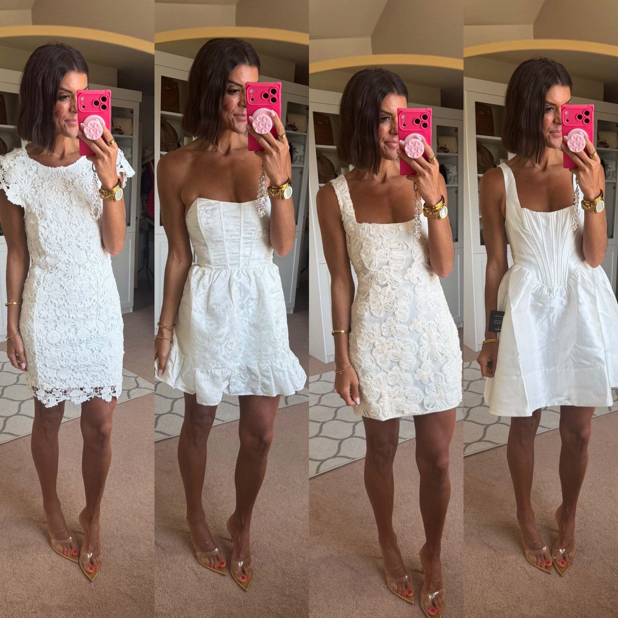 1, 2, 3, or 4?! Help me pick a dress for our vowel renewal! I’m 5’5 and in size small in all. 

#LTKWedding #LTKootd #LTKSeasonal