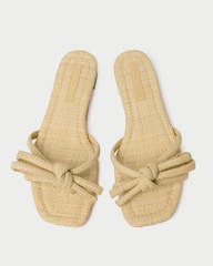 Hadley Natural Bow Sandal | Loeffler Randall