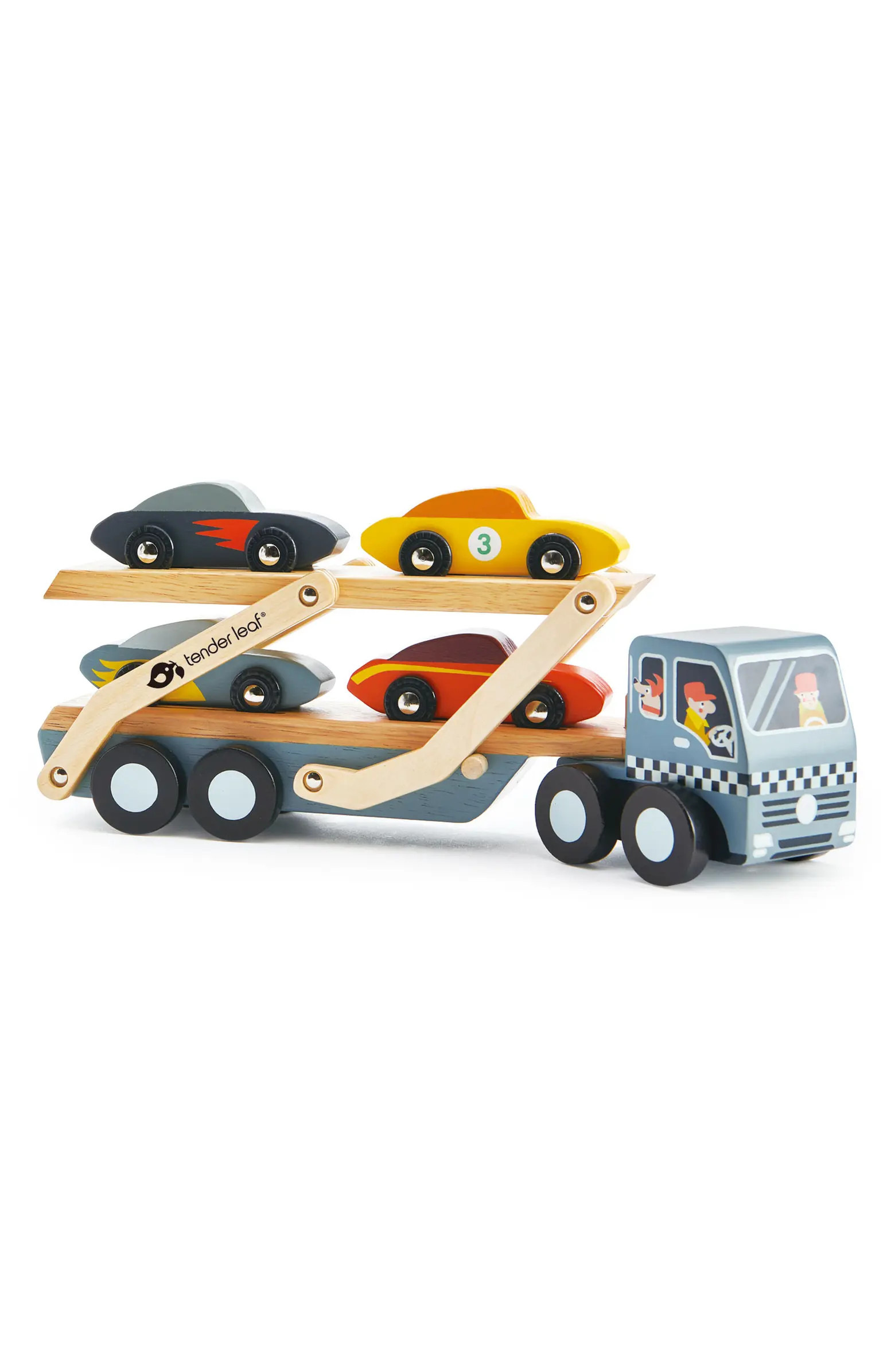 Tender Leaf Toys Car Transporter Wooden Toy Set | Nordstrom | Nordstrom