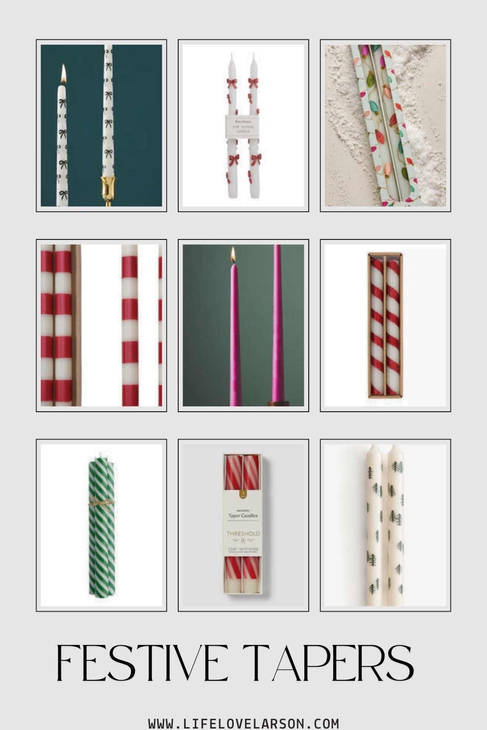 Holiday taper candles 

#LTKHoliday #LTKFindsUnder50 #LTKHome