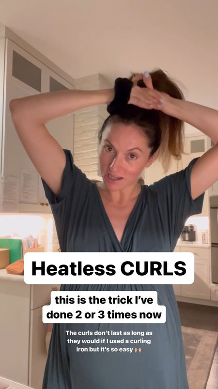 Heatless curls trick! All you need is a spa wristband 🙌🏼 hair hack. 

#LTKbeauty #LTKstyletip #LTKfitness