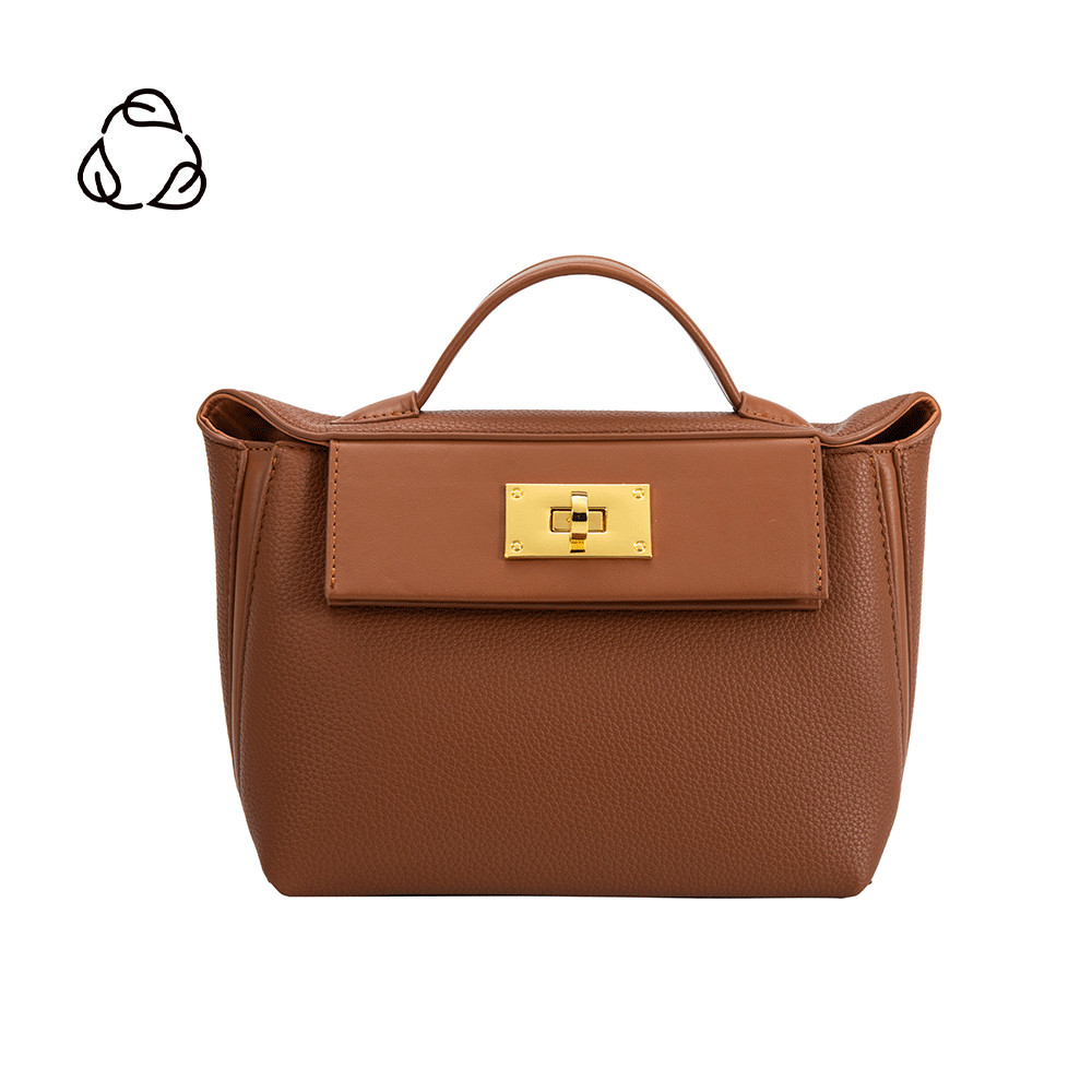 Saddle Elizabeth Recycled Vegan Leather Crossbody Bag | Melie Bianco | Melie Bianco